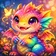 A colorful cartoon-style avatar depicting a friendly lion with a vibrant mane, smiling and facing slightly to the side.
